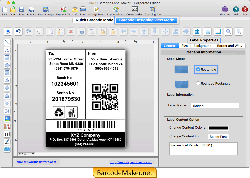 bar code software for mac
